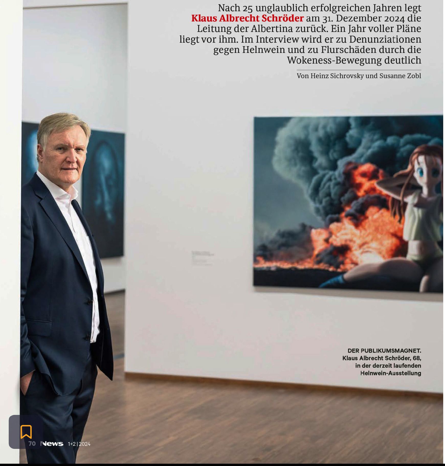 Schnüffelfragen spielen in der Kunst keine Rolle