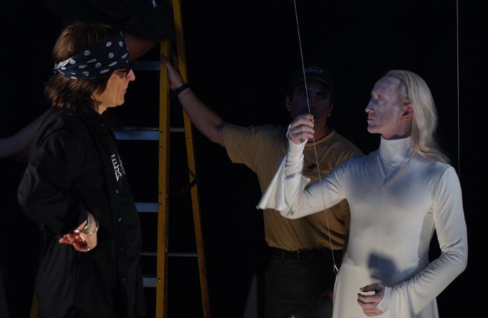 German dance star GREGOR SEYFFERT visits Gottfried Helnwein at his studio.