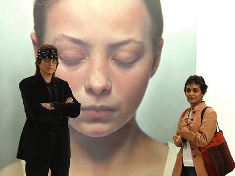 Arundhati Roy visits the studio