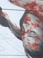 Aktion in Graz - Blutüberströmte Frau als Zeichen gegen Gewalt Aktion in Graz - Blutüberströmte Frau als Zeichen gegen Gewalt