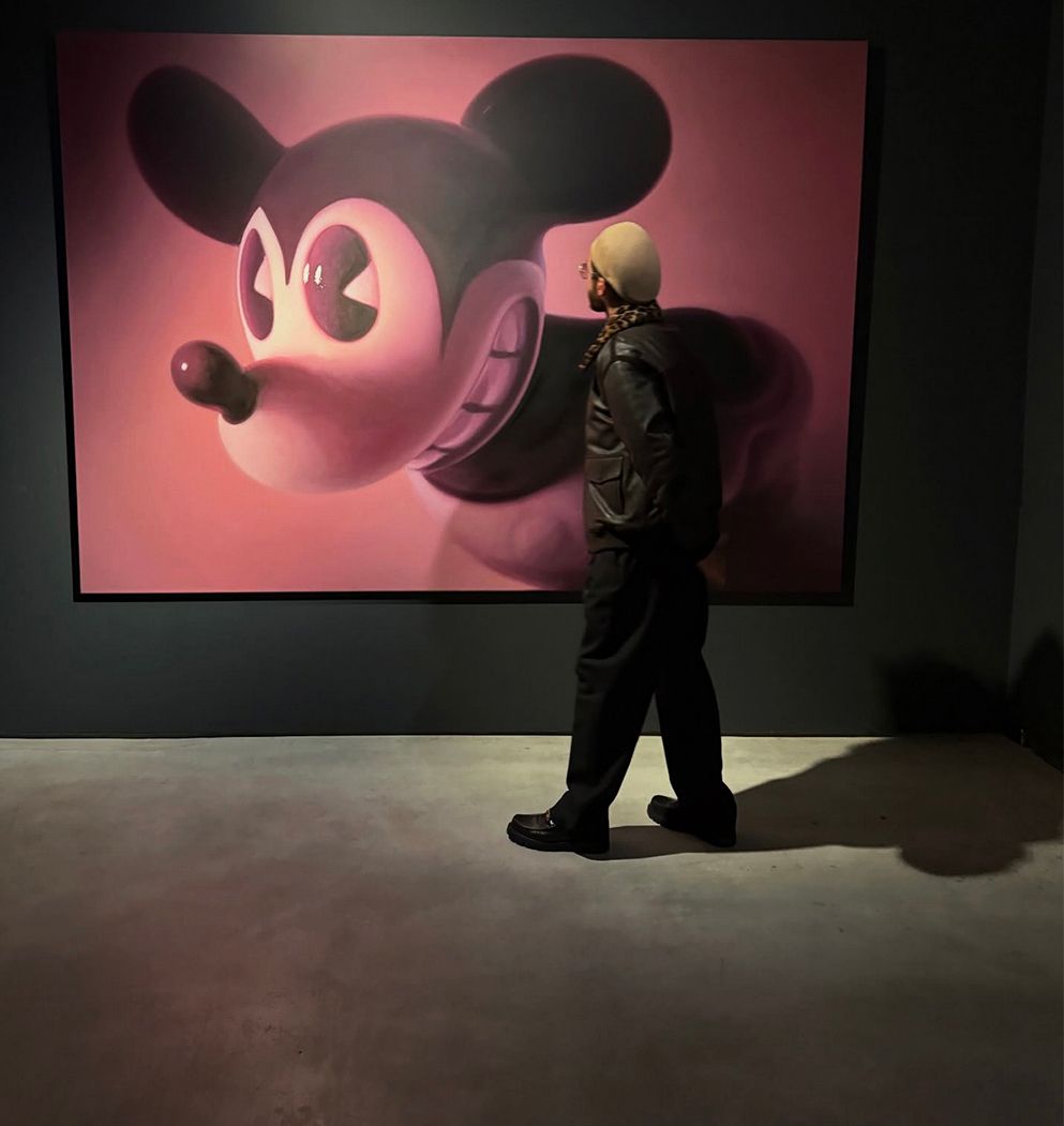 Sergio Ramos at the opening of the Helnwein Show at Museo Solo Contemporary