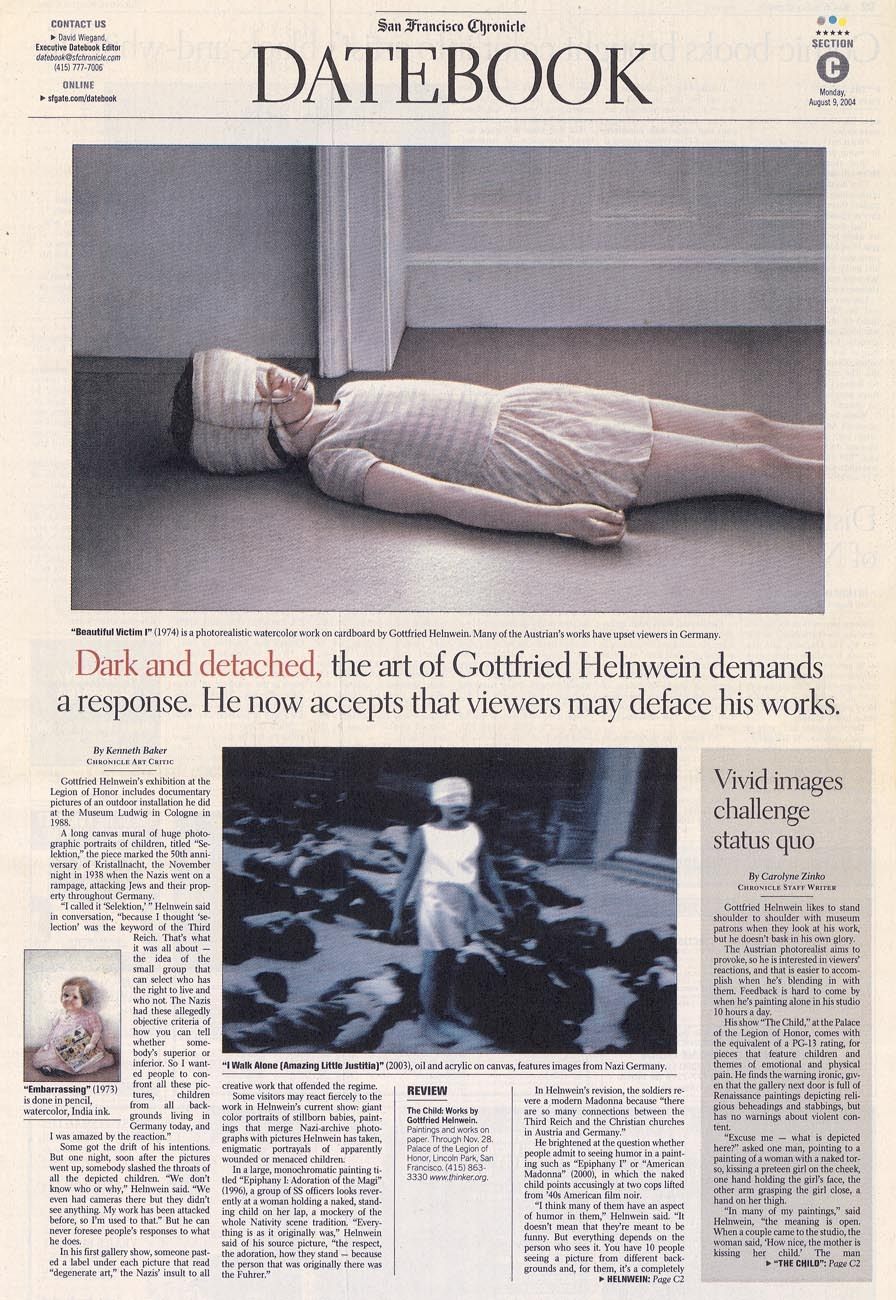 Dark and Detached, the Art of Gottfried Helnwein demands a response