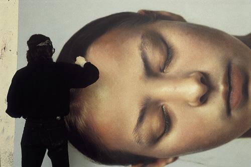 Helnwein works on "Head of a Child 5"