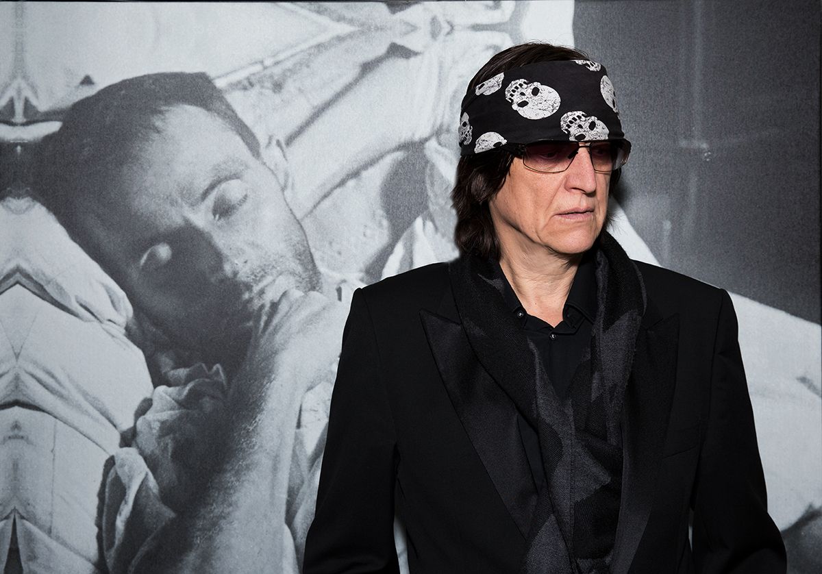 Gottfried HELNWEIN speaks at the opening of the 100th Anniversary exhibition for Egon Schiele at the Albertina Museum in Vienna