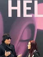Helnwein und Priscilla Presley nachts im Museum Helnwein und Priscilla Presley nachts im Museum