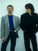 Gottfried Helnwein meeting David Bowie in Los Angeles Gottfried Helnwein meeting David Bowie in Los Angeles