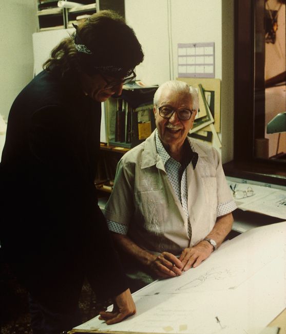 Gottfried Helnwein visits  Carl Barks, the Creator of Donald Duck and Duckburg 