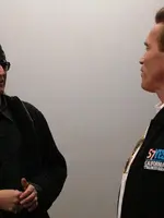 Governor Arnold Schwarzenegger visits the studio Governor Arnold Schwarzenegger visits the studio