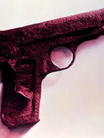 Nicolas Cage aquires the "Red Gun" Nicolas Cage aquires the "Red Gun"