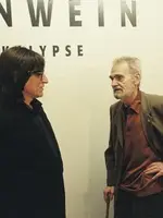 Poet HC Artmann at the opening of the "Apokalypse"-show Poet HC Artmann at the opening of the "Apokalypse"-show