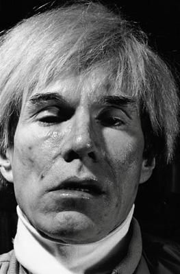 Helnwein meets with Andy who sits for portrait session.