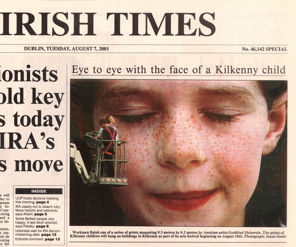 EYE TO EYE WITH THE FACE OF A KILKENNY CHILD