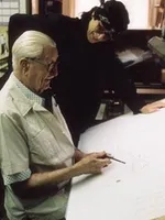 Helnwein talks with Carl Barks Helnwein talks with Carl Barks
