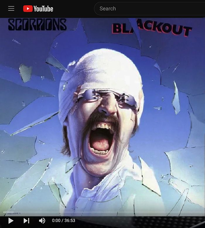 Helnwein - Scorpions - Blackout Cover
