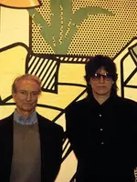 Helnwein meets with Roy Lichtenstein at Castelli Gallery in New York Helnwein meets with Roy Lichtenstein at Castelli Gallery in New York