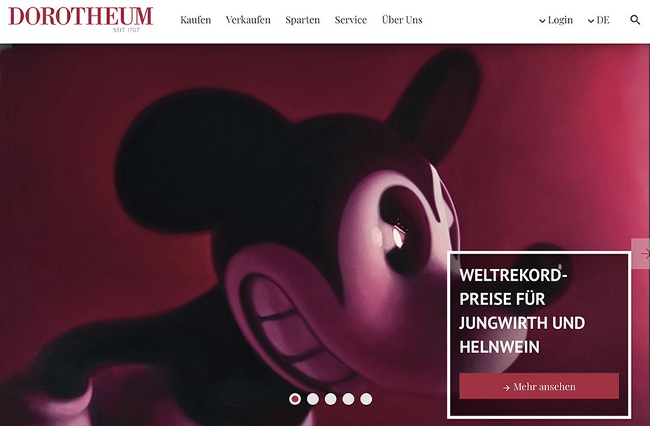 Dorotheum: Weltrekord-Preise für Helnwein und Jungwirth