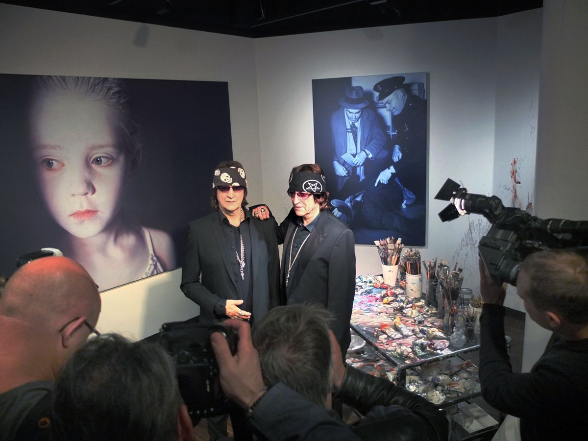 Gottfried Helnwein Wax Figure unveiled at Madame Tussauds in Vienna