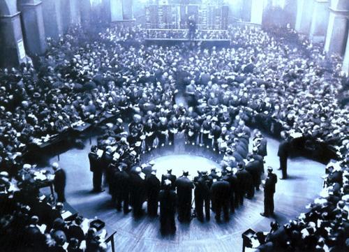 Helnwein finishes painting "The Meeting"