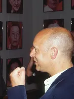 Brian Eno at the Opening of the Helnwein-Retrospective Brian Eno at the Opening of the Helnwein-Retrospective