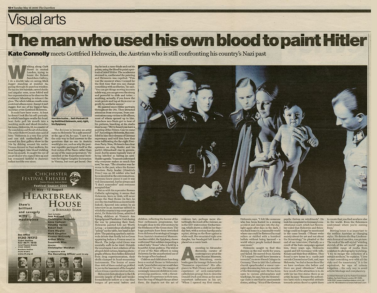GOTTFRIED HELNWEIN, THE MAN WHO USED HIS OWN BLOOD TO PAINT HITLER